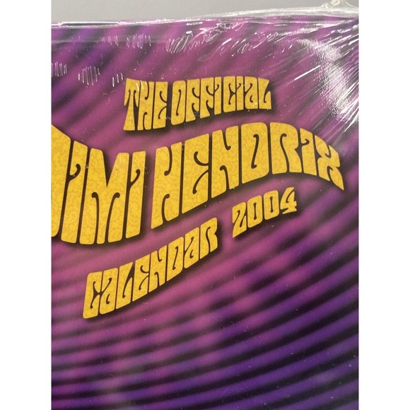 Official Jimi Hendrix Wall Calendar 2004 New Sealed Collectors Item Memorabilia - Picture 12 of 12